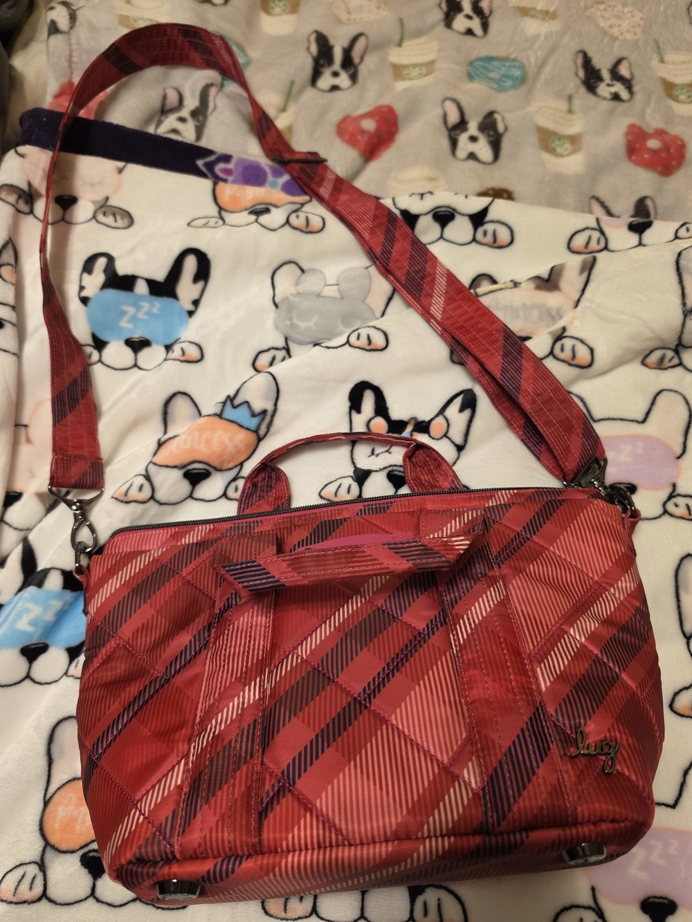 Lug Dory In Berry Plaid
